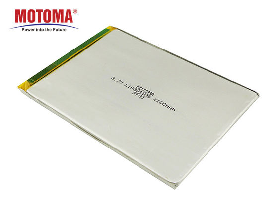 Lithium-Polymer-Batterie 3.0*69*98mm Motoma-Batterie-3.7V 2100mAh Rechargable für IOT-Geräte fertigte Batterien besonders an