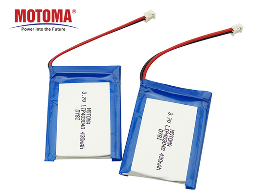 Kundengebundene Lithium-Polymer-Batterie 430mAh für IOT-Gerät-sichere Batterie mit Zertifikaten